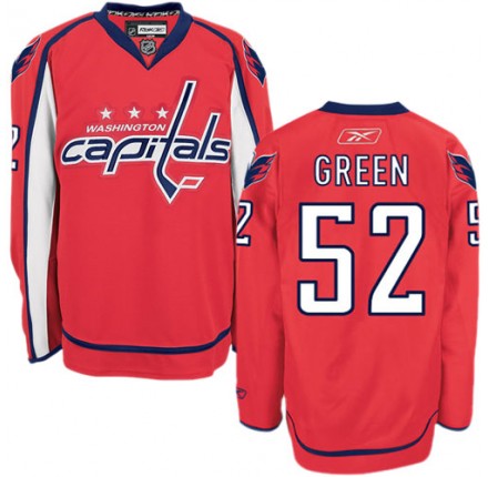 NHL Mike Green Washington Capitals Red Authentic Home Reebok Jersey - Green