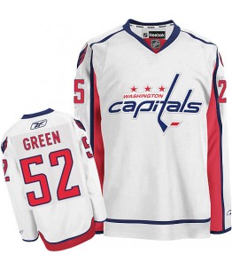 NHL Mike Green Washington Capitals Authentic Away Reebok Jersey - White