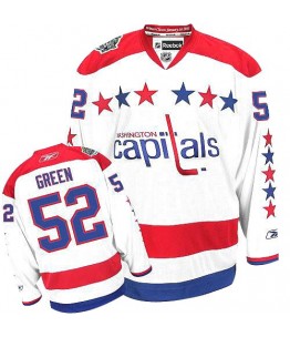 NHL Mike Green Washington Capitals Authentic Third Reebok Jersey - White