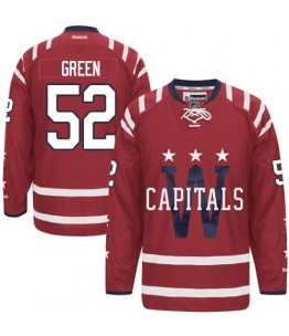 NHL Mike Green Washington Capitals Premier Red 2015 Winter Classic Reebok Jersey - Green