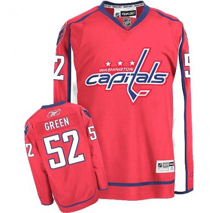 NHL Mike Green Washington Capitals Womne's Red Women's Authentic Home Reebok Jersey - Green
