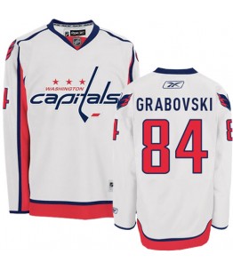 NHL Mikhail Grabovski Washington Capitals Premier Away Reebok Jersey - White