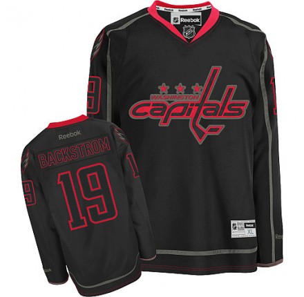 NHL Nicklas Backstrom Washington Capitals Premier Reebok Jersey - Black Ice