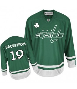 NHL Nicklas Backstrom Washington Capitals Authentic St Patty's Day Reebok Jersey - Green