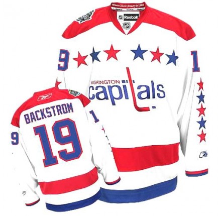 NHL Nicklas Backstrom Washington Capitals Authentic Third Reebok Jersey - White
