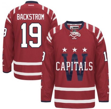 NHL Nicklas Backstrom Washington Capitals Authentic 2015 Winter Classic Reebok Jersey - Red