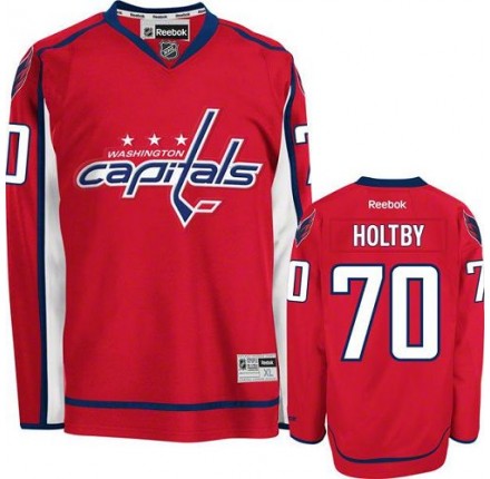 NHL Braden Holtby Washington Capitals Authentic Home Reebok Jersey - Red