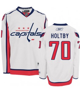 NHL Braden Holtby Washington Capitals Authentic Away Reebok Jersey - White