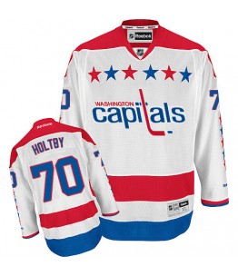 NHL Braden Holtby Washington Capitals Premier Third Reebok Jersey - White