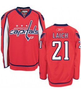 NHL Brooks Laich Washington Capitals Authentic Home Reebok Jersey - Red