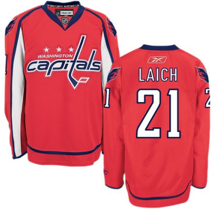 NHL Brooks Laich Washington Capitals Authentic Home Reebok Jersey - Red