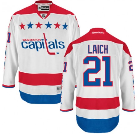 NHL Brooks Laich Washington Capitals Authentic Third Reebok Jersey - White