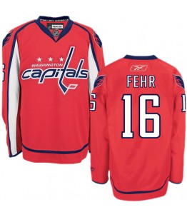 NHL Eric Fehr Washington Capitals Authentic Home Reebok Jersey - Red