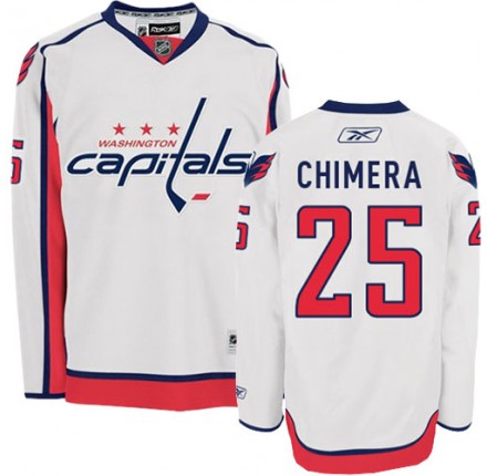 NHL Jason Chimera Washington Capitals Premier Away Reebok Jersey - White