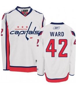 NHL Joel Ward Washington Capitals Authentic Away Reebok Jersey - White