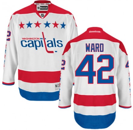 NHL Joel Ward Washington Capitals Authentic Third Reebok Jersey - White