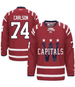 NHL John Carlson Washington Capitals Authentic 2015 Winter Classic Reebok Jersey - Red
