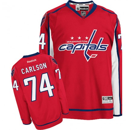 NHL John Carlson Washington Capitals Premier Home Reebok Jersey - Red
