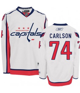 NHL John Carlson Washington Capitals Authentic Away Reebok Jersey - White