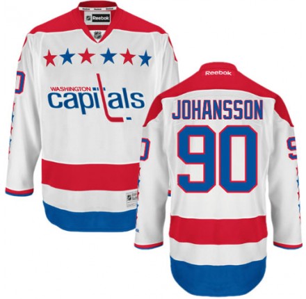 NHL Marcus Johansson Washington Capitals Authentic Third Reebok Jersey - White