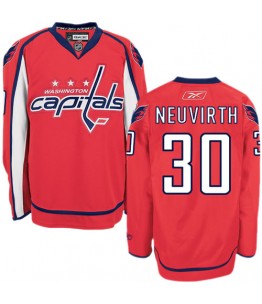 NHL Michal Neuvirth Washington Capitals Authentic Home Reebok Jersey - Red