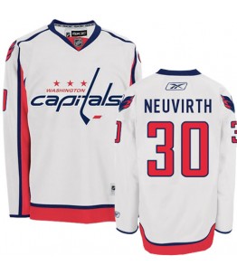NHL Michal Neuvirth Washington Capitals Authentic Away Reebok Jersey - White